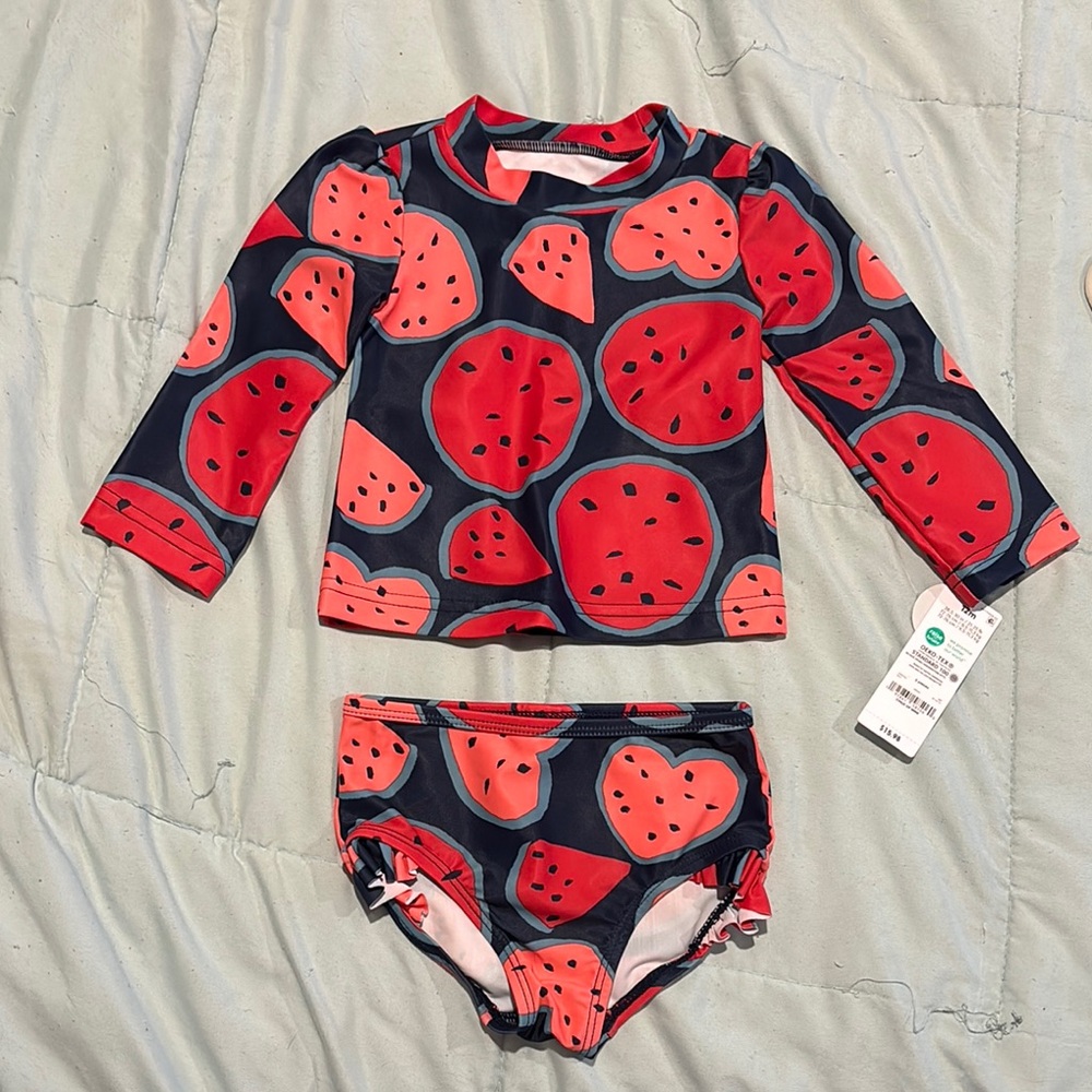 Carter's Watermelon Rashguard Swim Set